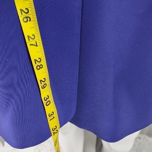 Natasia Purple Single Button Long Line Blazer with Shoulder Pads Size 26 (NWT) - Picture 6 of 13